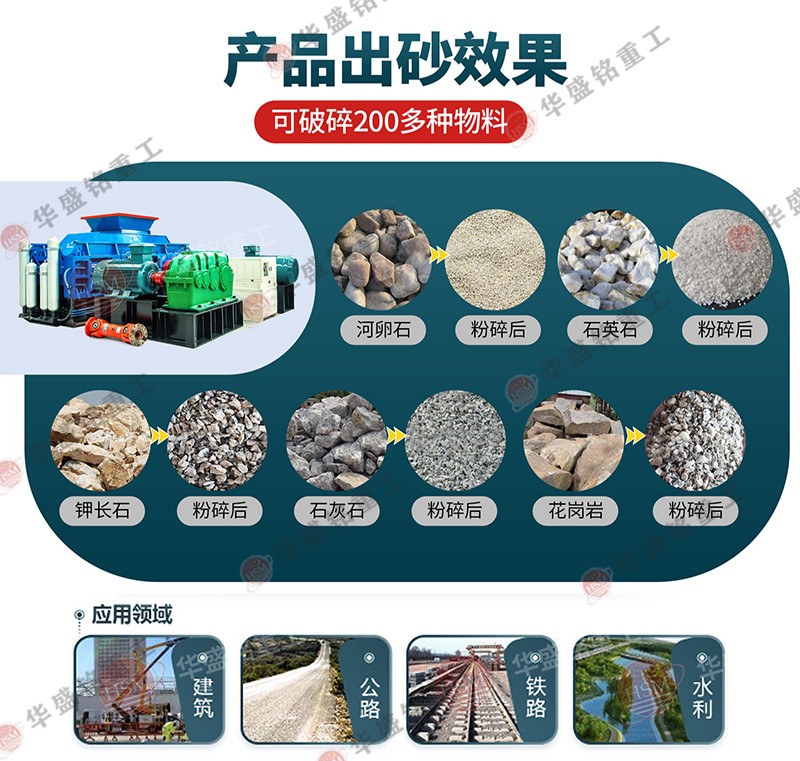 制砂機(jī) 全液壓雙輥式制砂機(jī) 對(duì)輥式制砂機(jī)廠家 華盛銘對(duì)輥機(jī) 
